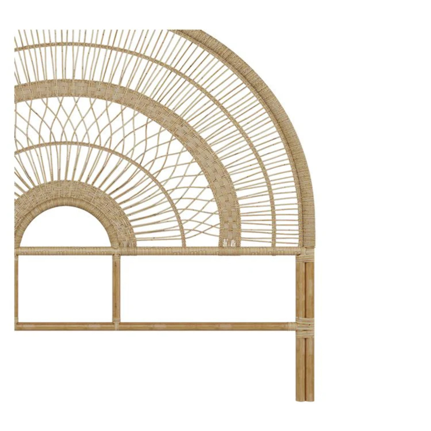 Tête de lit en rotin naturel 160 cm - Astéria