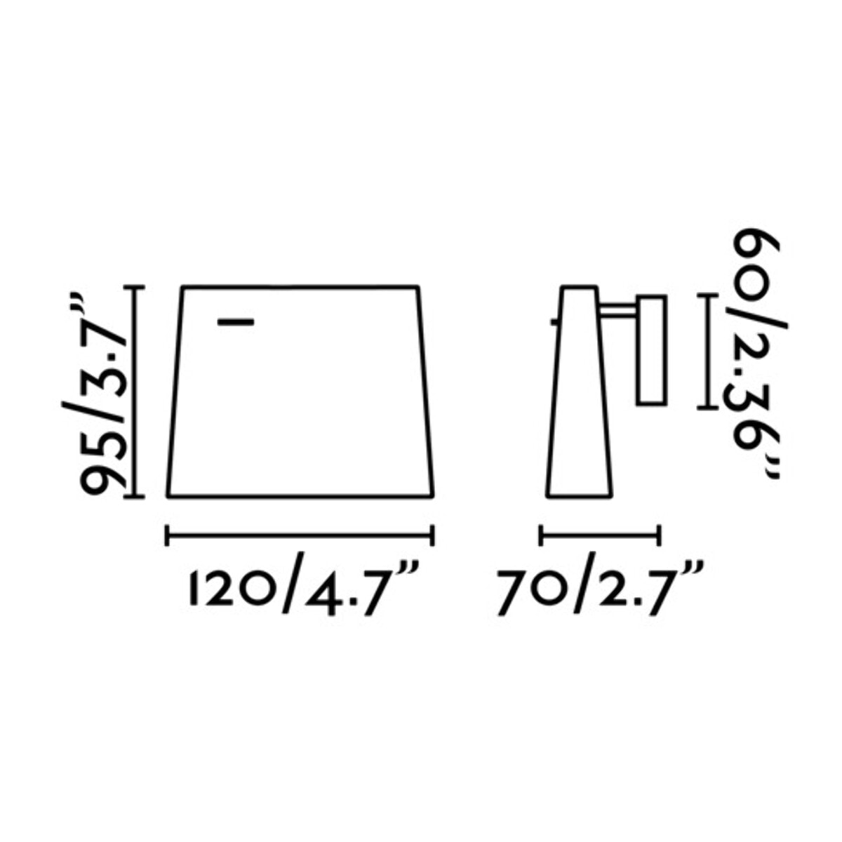 AUREA Lampada da parete bianca