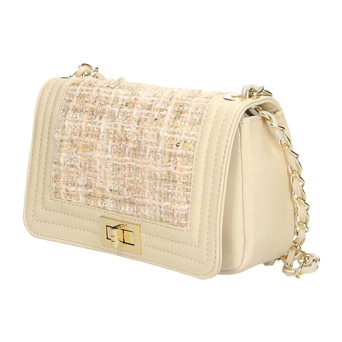 Borsa a tracolla donna - Modello Florelle - Vera pelle - 20.0 x 13.0 x 8.0 cm