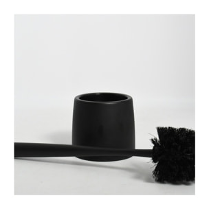 Brosse wc avec support RICK Noir Spirella