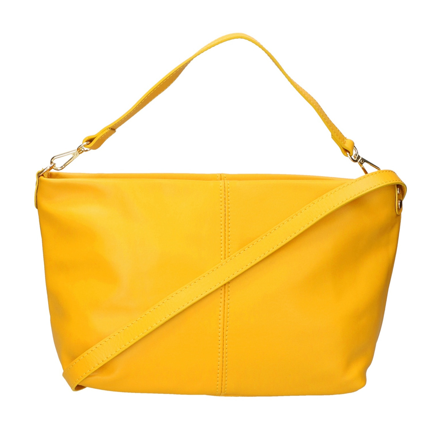 Borsa a spalla da donna - Modello Ginevra - Vera pelle - 29.0 x 20.0 x 9.0 cm