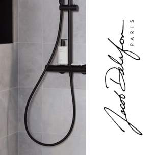 Flexible de douche lisse anti-torsion 1600 Noir