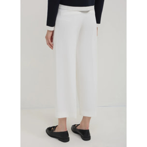 Pantalone culotte tinta unita