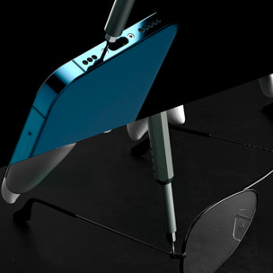 Juego de destornillador de precisión 44 en 1 con rosca giratoria y puntas magnéticas incluidas en funda de aluminio.