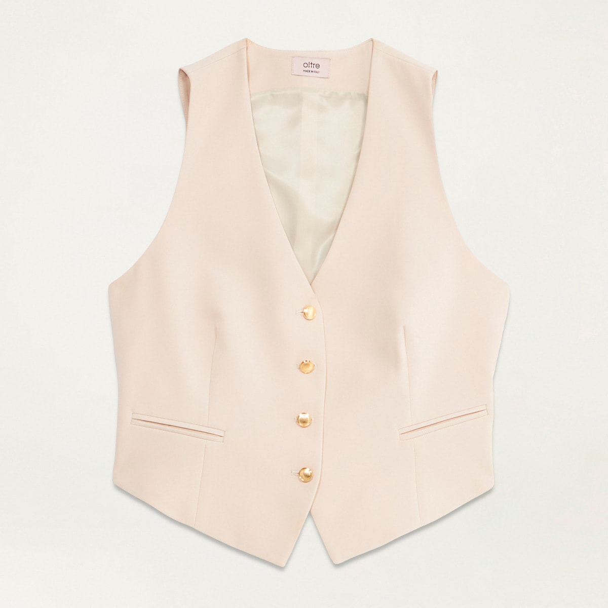 Oltre - Gilet in tessuto tecnico - Beige