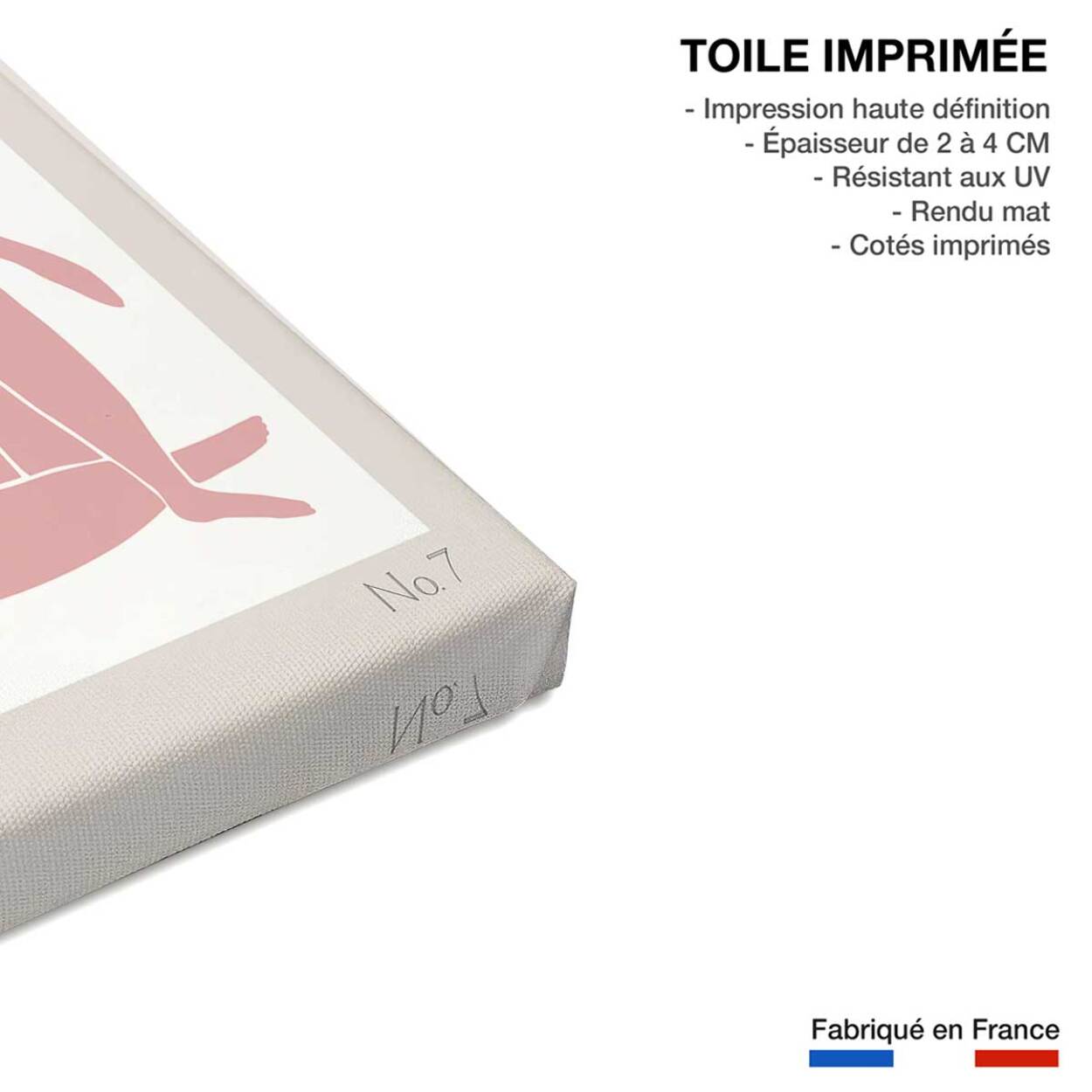 Tableau l'arte découpé Toile imprimée