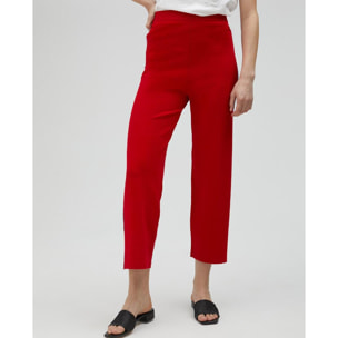 Pantaloni Coulette Rossi