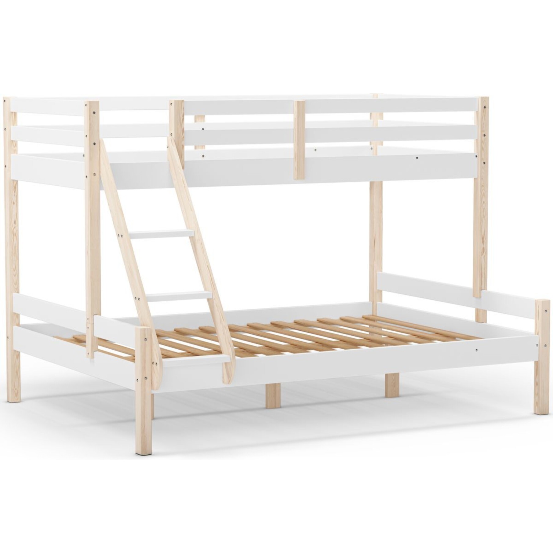 Lit superposé 3 places en bois - TANDEM