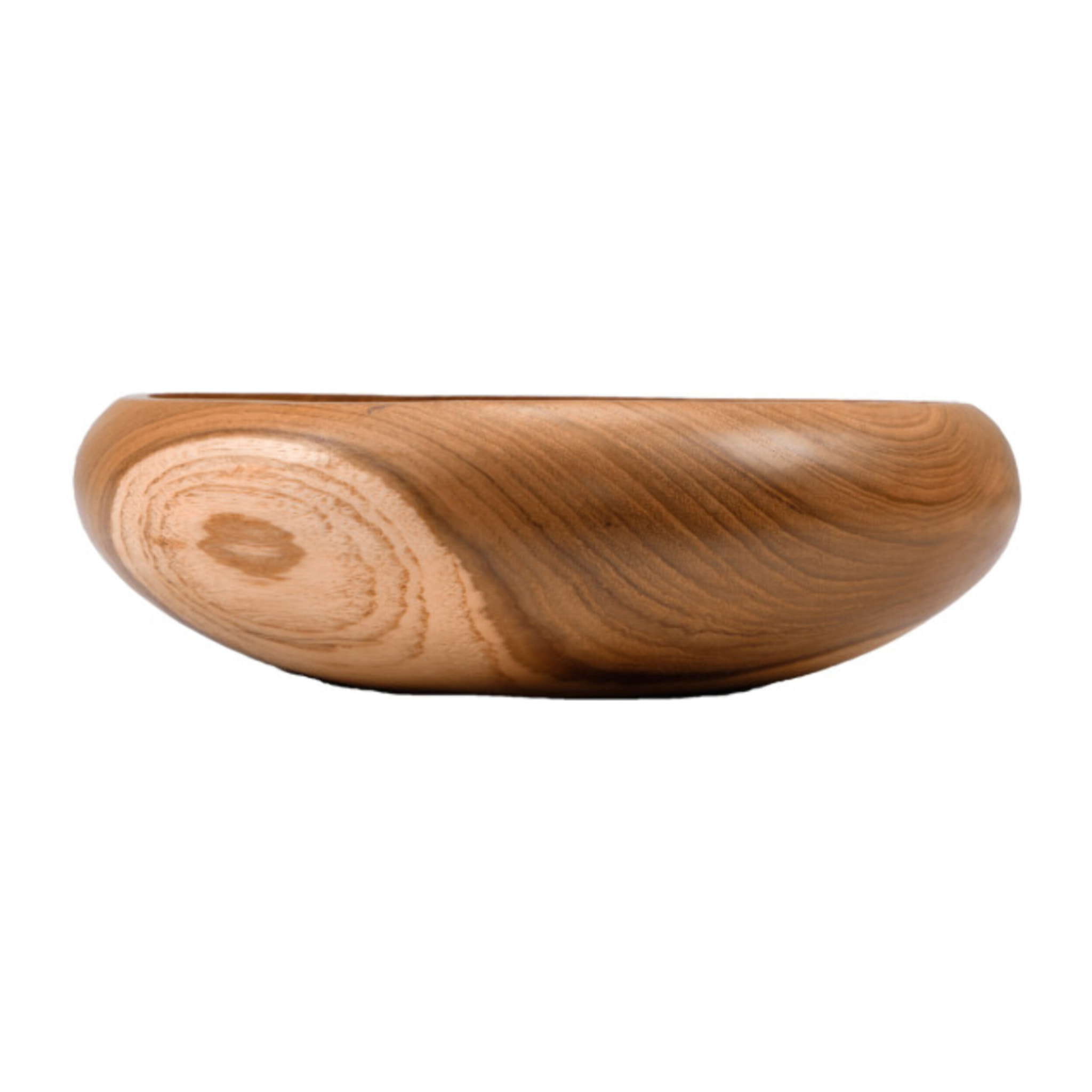 Bol à apéritif rond 20 cm en bois de teck artisanal - ALGER