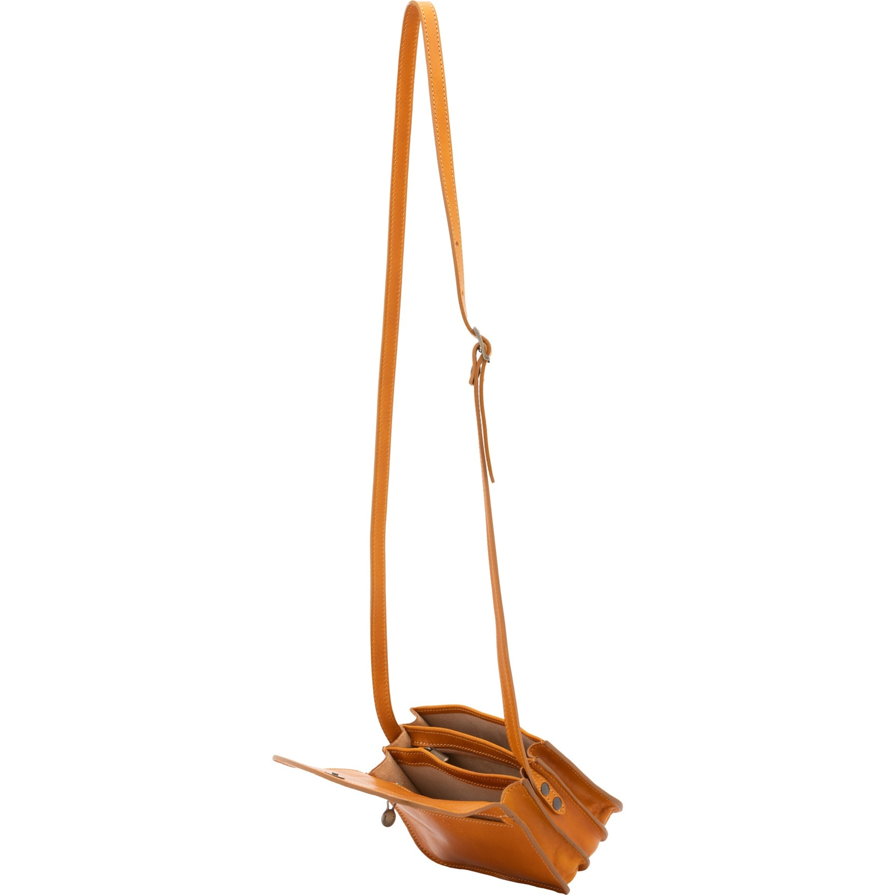 Borsa a tracolla da donna - Modello False - Vera pelle - 19.0 x 13.0 x 9.5 cm