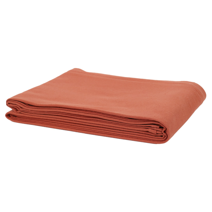 Nappe Coton Terracotta 140x250cm