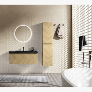 Ensemble meuble de salle de bain 120 cm chevron Aquapunto