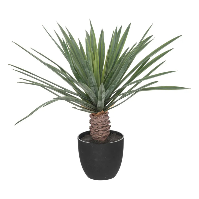 Palmier artificiel "Rivi" pot ciment H52cm
