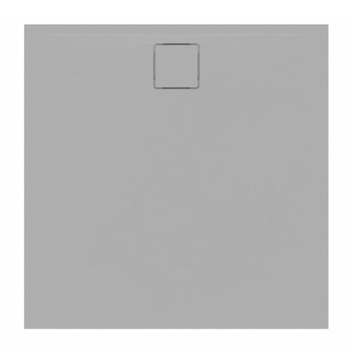 Vision Receveur de douche 90x90cm + Siphon Eslim90. Marbre coulé, gris (SATSVVI90QS-S)