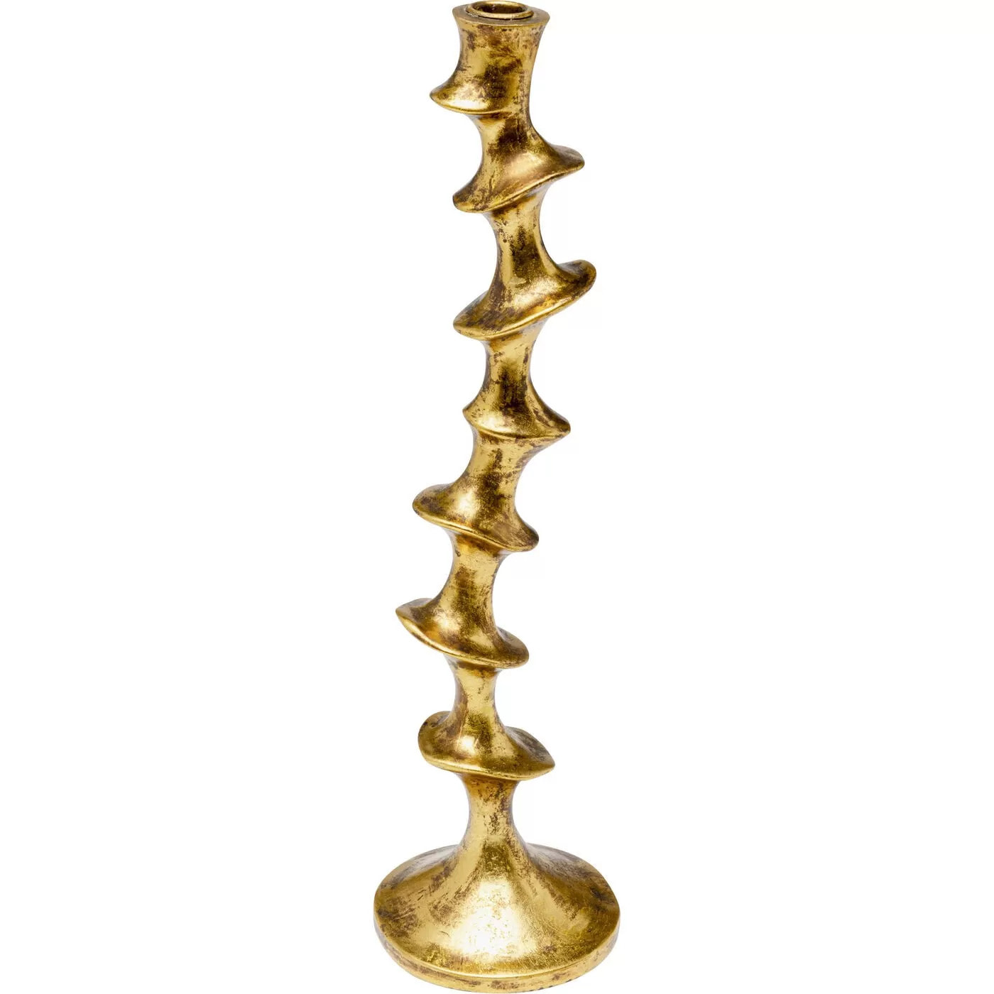 Bougeoir Plateau doré 45cm Kare Design
