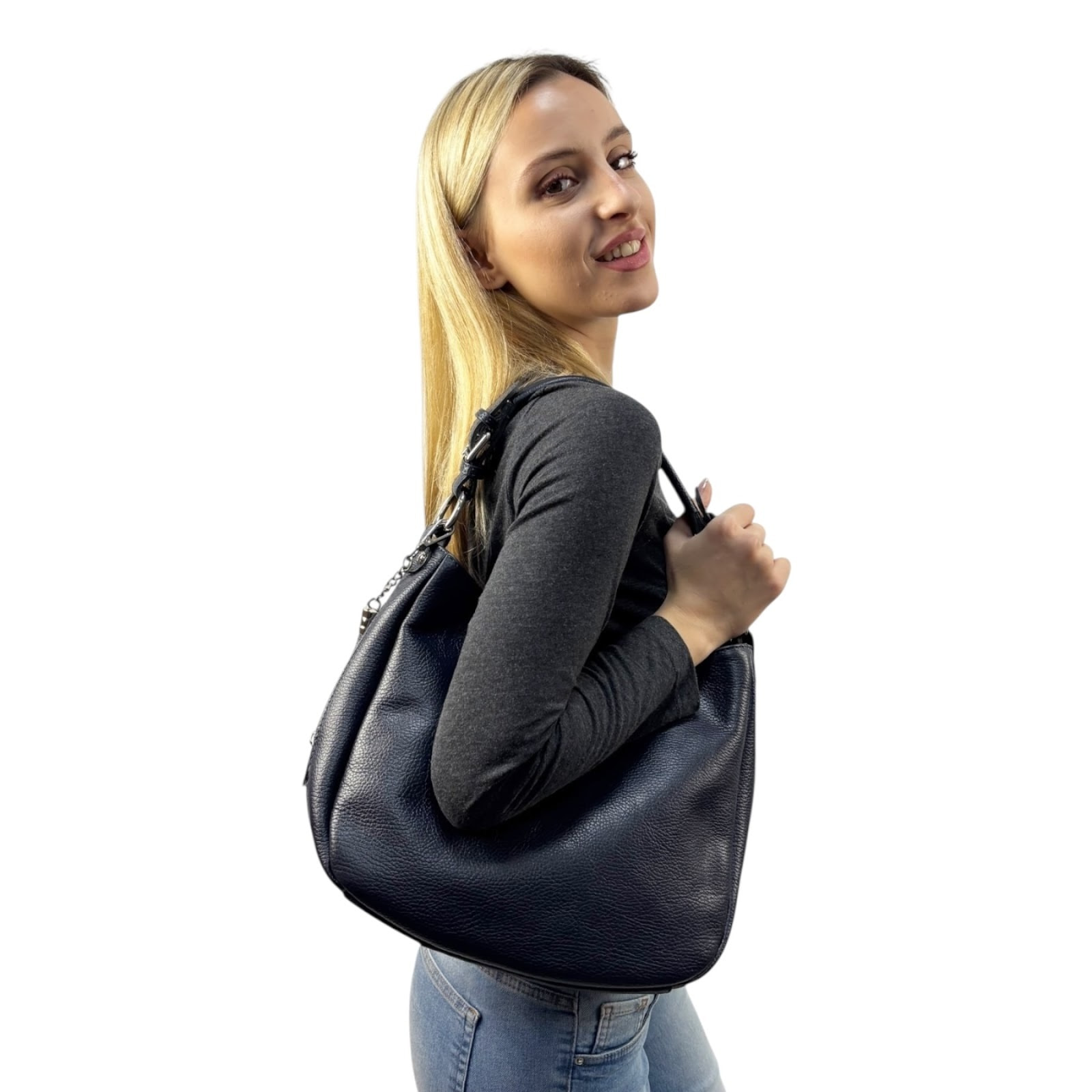 Borsa a spalla Cheval Firenze Annalisa Blu Scuro