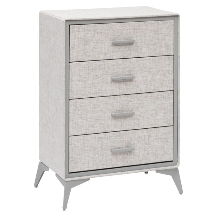 Commode 4 tiroirs Granite gris