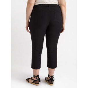 Fiorella Rubino - Pantaloni Capri cinque tasche - Nero