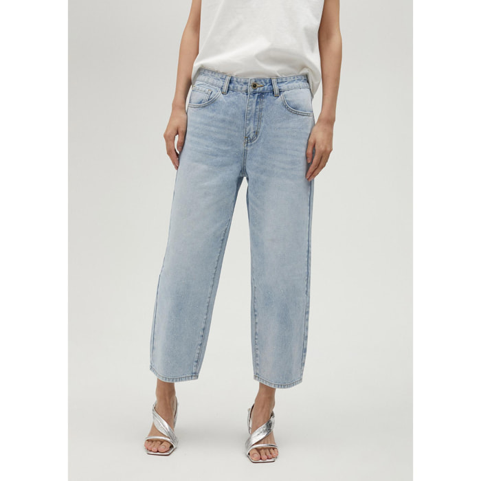 Jeans con strass