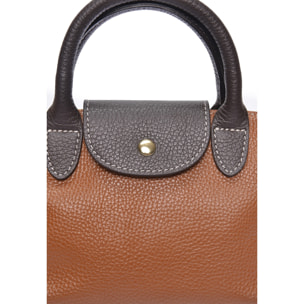 Borsa a spalla Anna Luchini Cammello