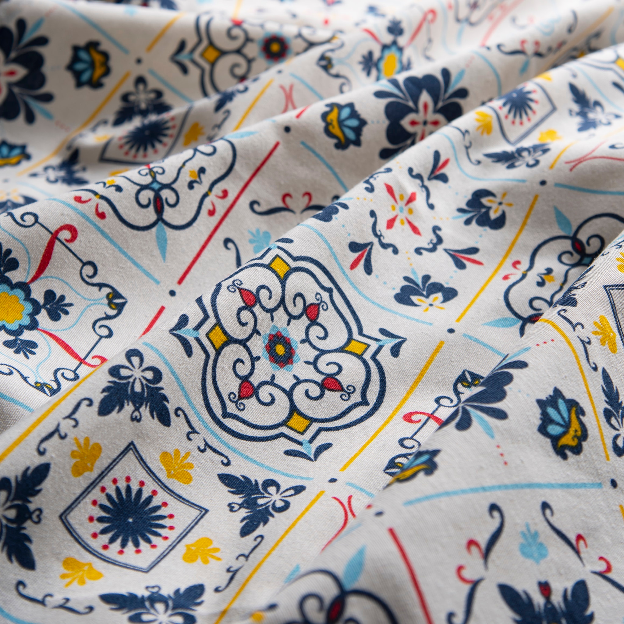 Nappe 140x180 cm Excelsa – Vietri Color, Coton Bleu