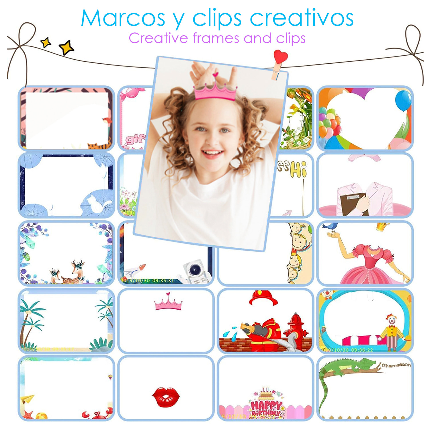 DAM Cámara de fotos y video infantil con juegos incorporados. Cámara dual, 48mpx y videoFull HD. Pantalla de 2,4 pulgadas. 12,5x3,5x7,5 Cm. Color: Rosa