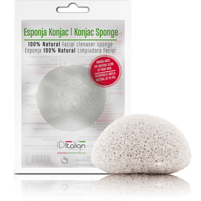 Éponge Konjac nettoyante 100% naturelle