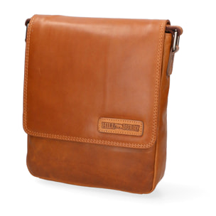 Borsa a tracolla  da uomo In Vera pelle Made in Italy 24x26x7 cm