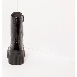 Botines con tacón 1375 PATENT FLASH BLACK/YORK color Black