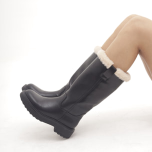 STIVALE LISCIO FUR NERO