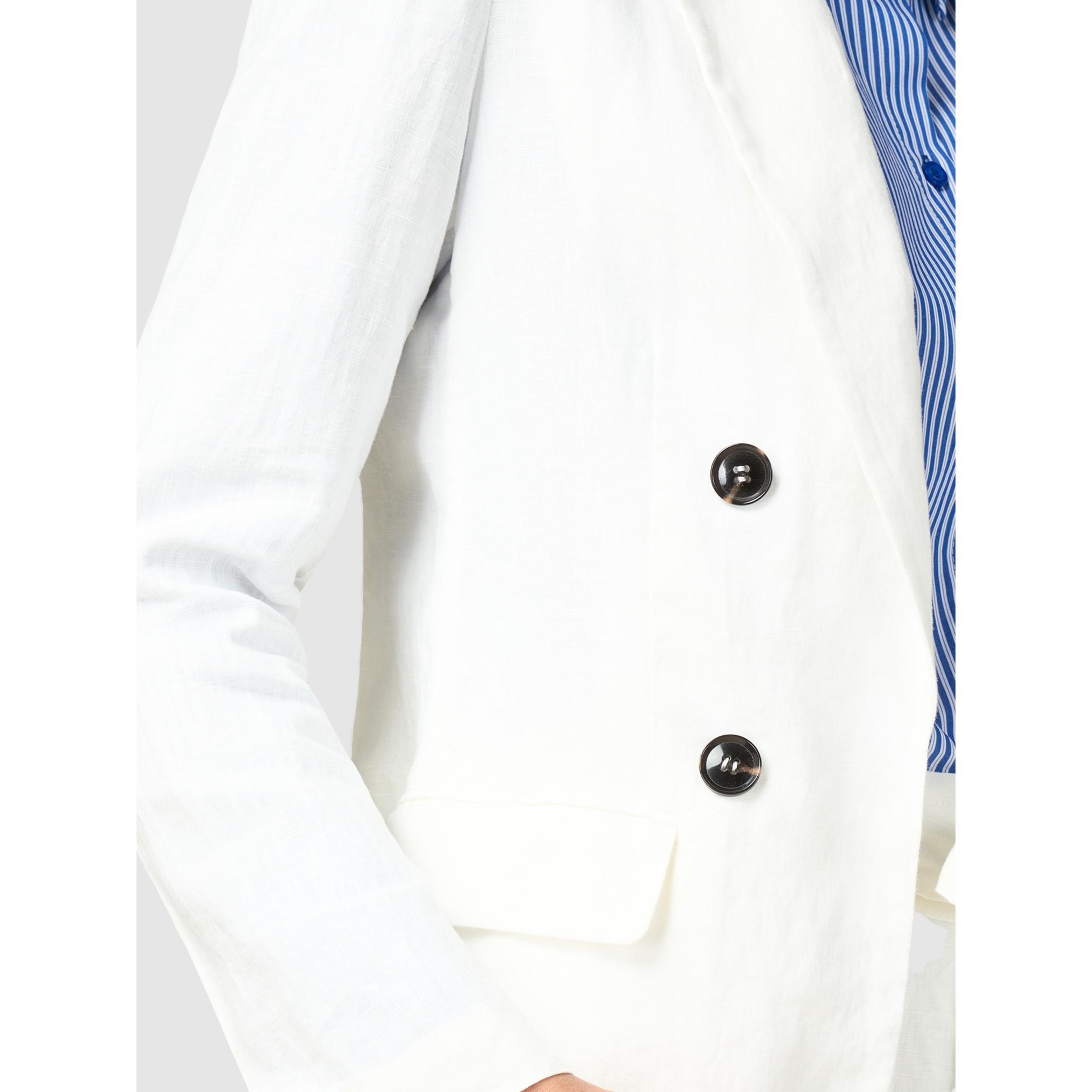 Oltre - Blazer in puro lino - Bianco