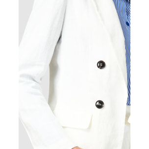 Oltre - Blazer in puro lino - Bianco