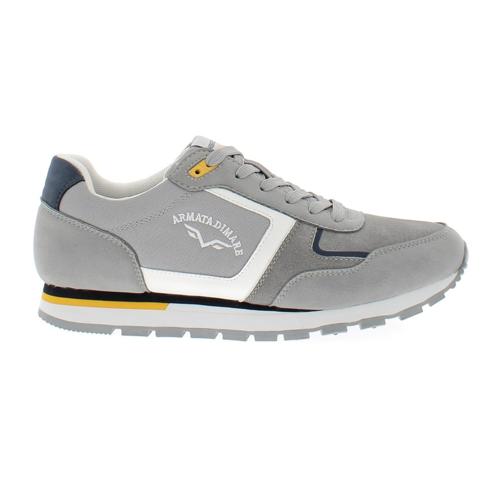 Armata di Mare Scarpe Uomo Sneakers Vintage Running con Soletta Rimovibile in Memory Foam AMU S25N761 Grey