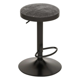 Lot de 2 tabourets de bar Ilsa gris foncé