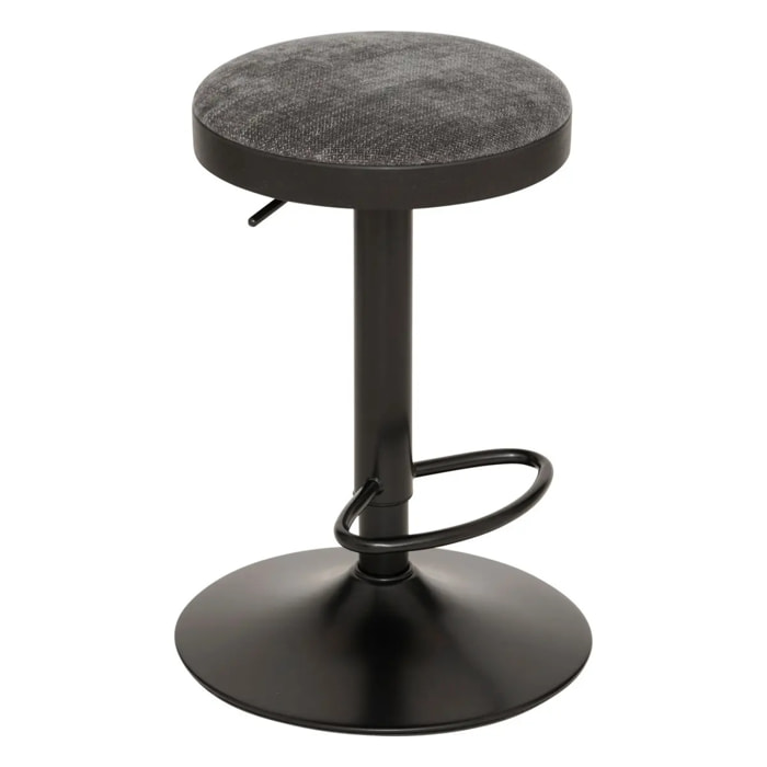 Lot de 2 tabourets de bar Ilsa gris foncé