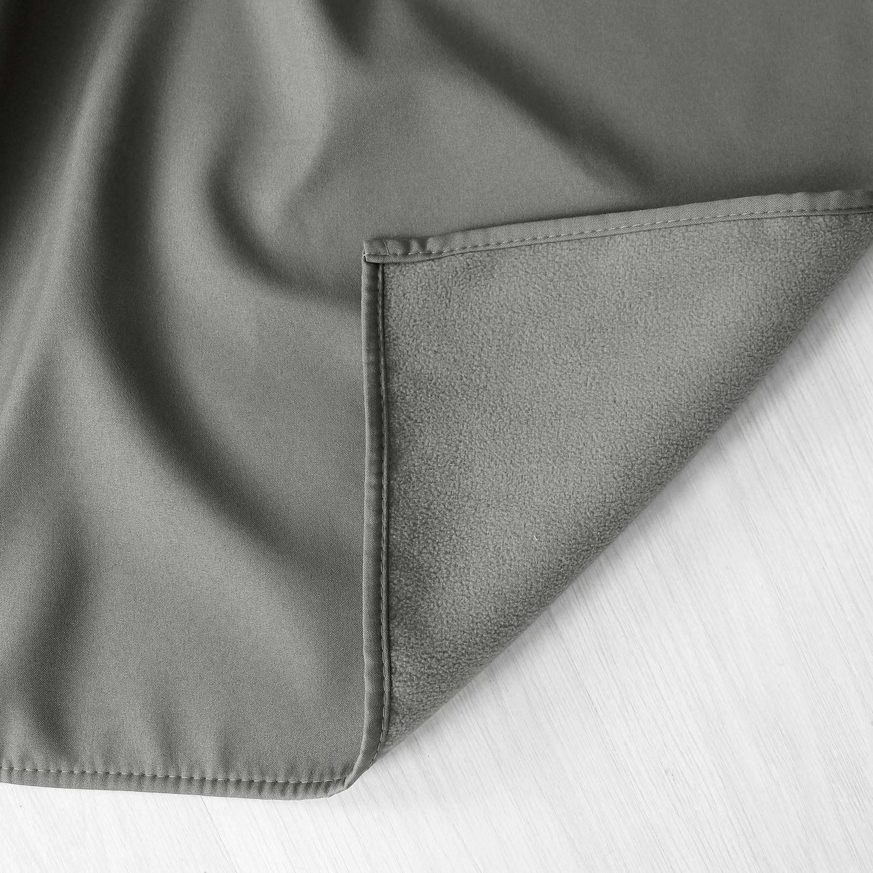 Rideau thermique en microfibre doublée - Gris clair