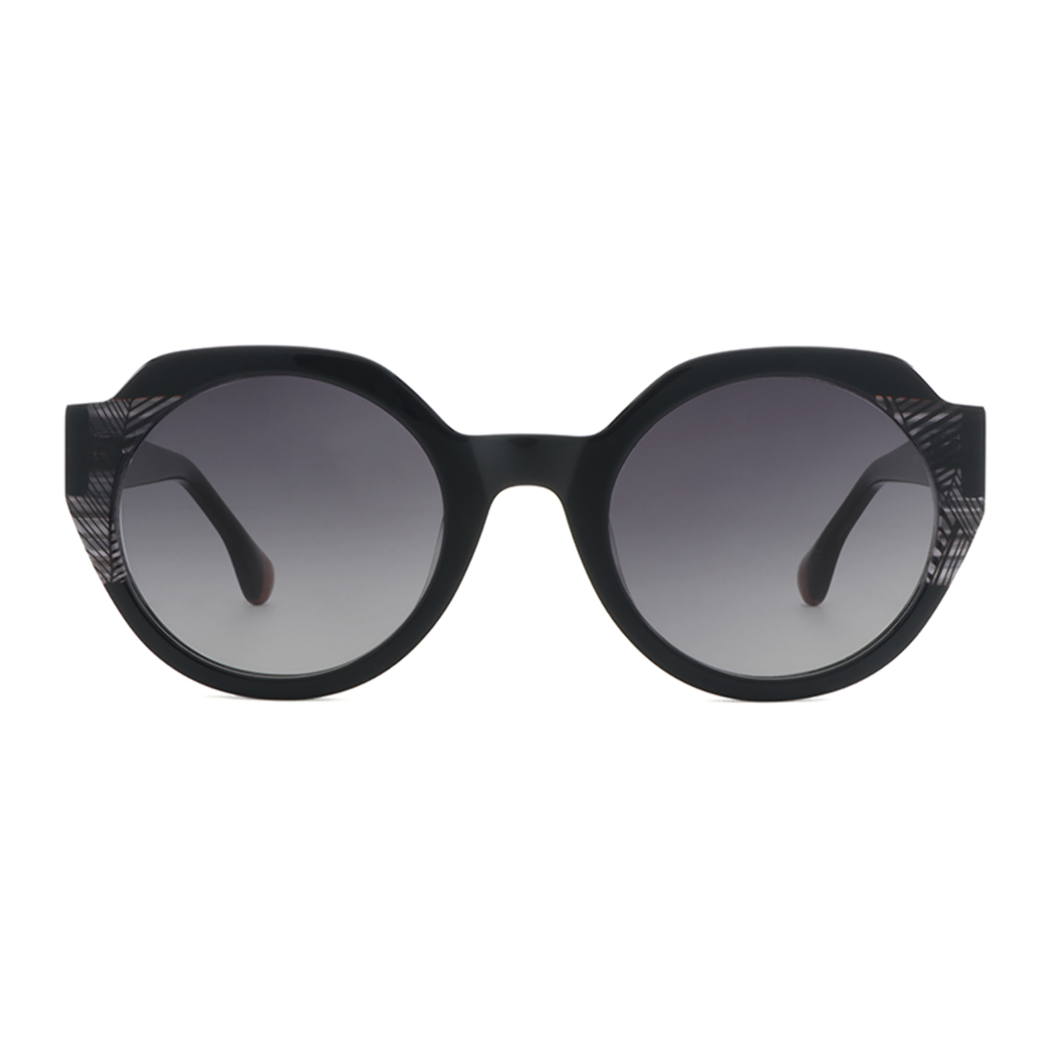 Gafas de sol OCEAN SIMGAPUR - Negro brillante / Ahumada
