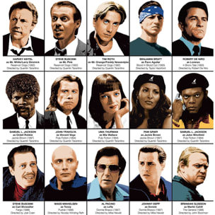 Affiche - Gangster Movie characters - Olivier Bourdereau