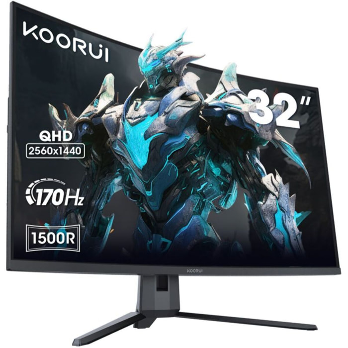Ecran PC Gamer KOORUI G3221SC 32" Incurvé 1500R QHD 170Hz VA HDR10