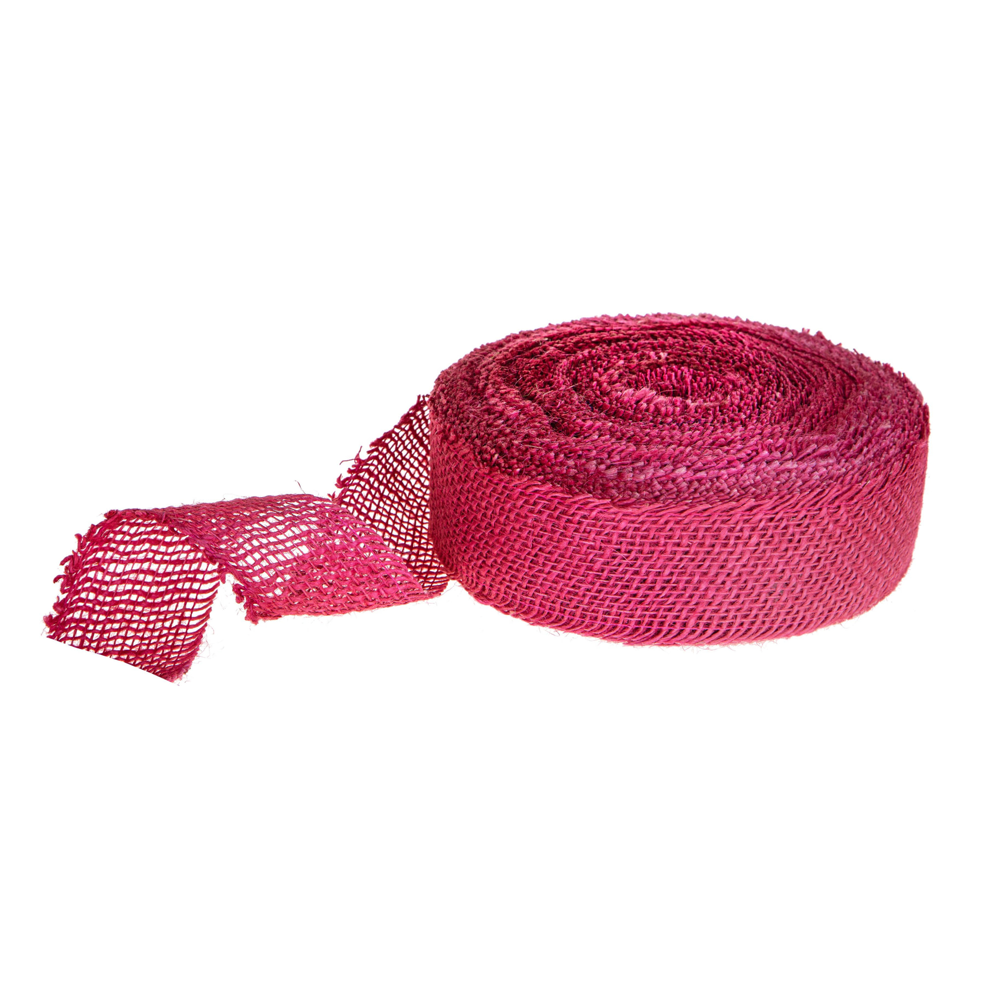 Juta 5 Cm Per 25 Mt Colorata - Pezzi 3 - 2500X5X0,2cm - Colore: Rosa - Bianchi Dino - Decorazioni Varie