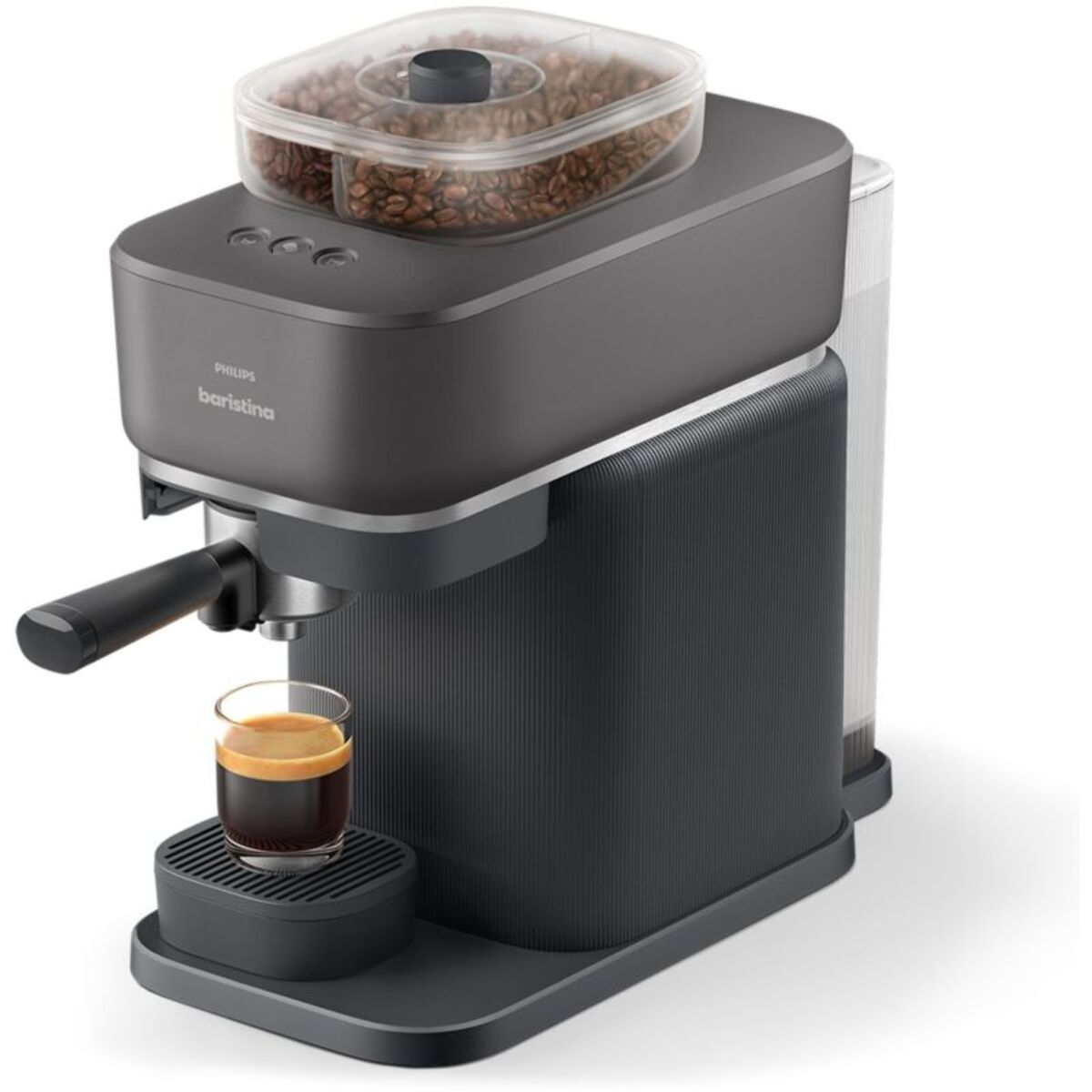 Machine à expresso PHILIPS Baristina BAR320/60 cafetière à grain bac double compartiment Noire