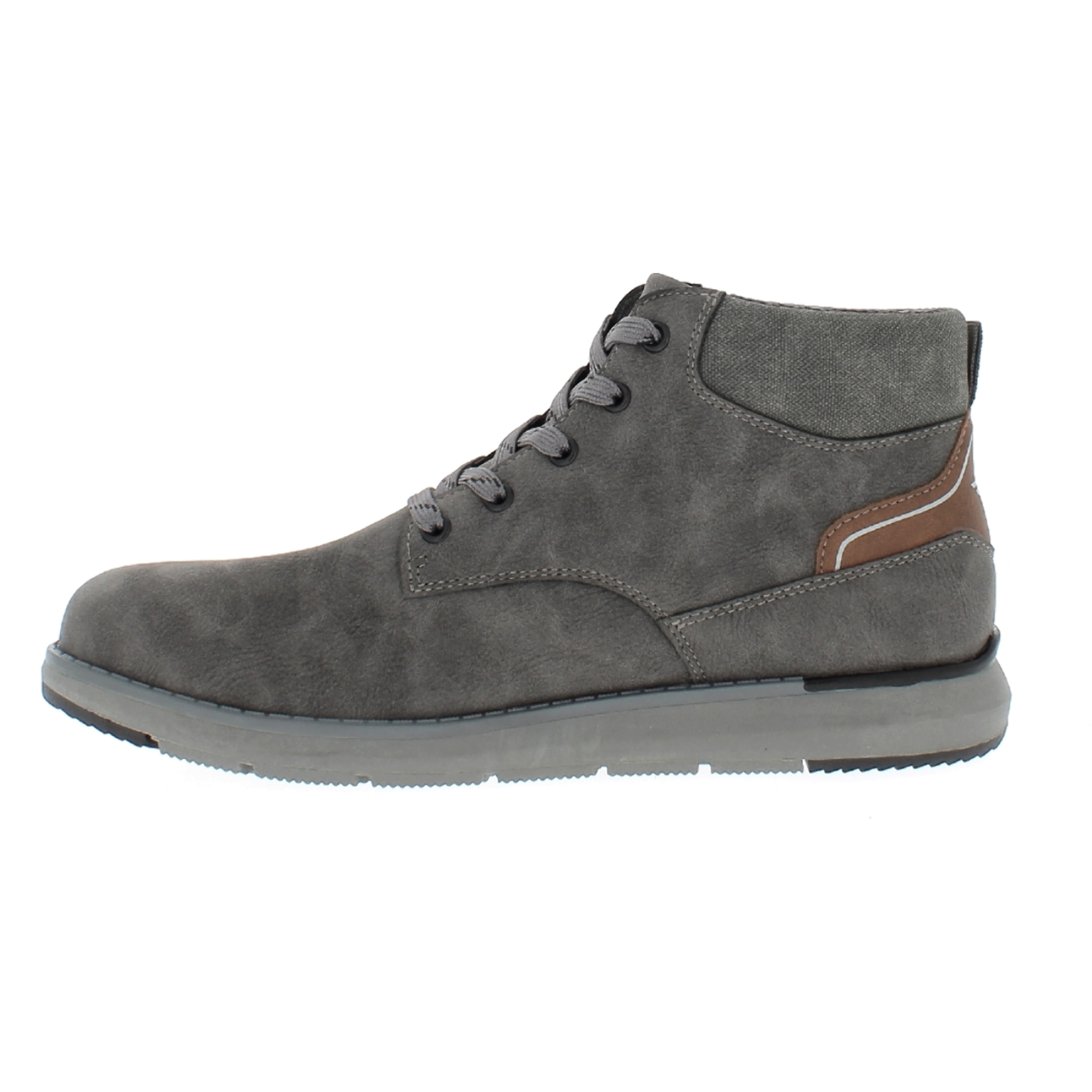 Armata di Mare Scarpe Uomo Stivaletti Casual Stringati con Soletta Rimovibile in Memory Foam AMU W24M603 Grey