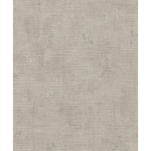 Papier peint effet enduit patiné gris taupe