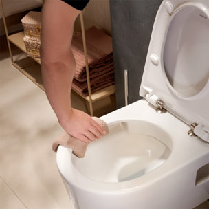 Pack WC Bati-support Geberit Duofix + WC sans bride EluPura Original S + Abattant classique + Plaque blanche (EluPuraSGeb3)