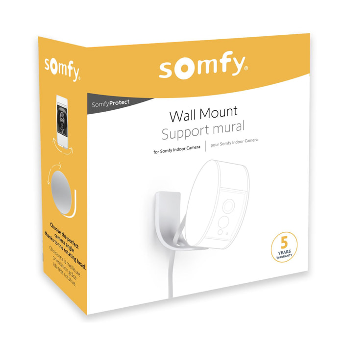 Support mural pour Somfy Indoor Camera & Security Camera - Installation simple-vis