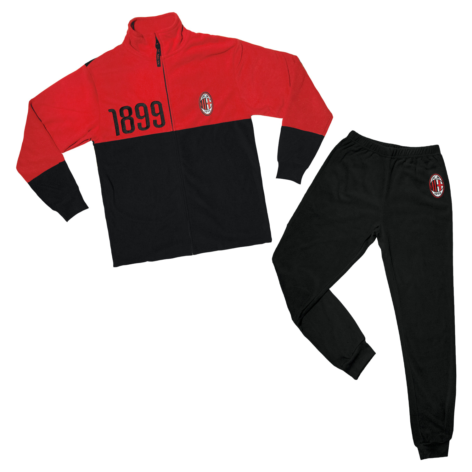 Tuta Nightwear Uomo MILAN Prodotto Ufficiale Pile - Art.1030