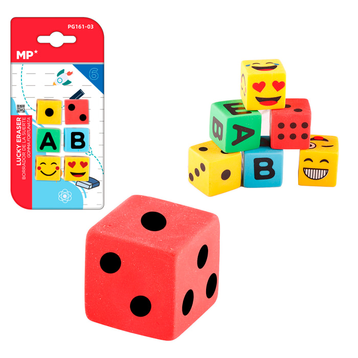 12 CONFEZIONI GOMME DA CANCELLARE DESIGN CREATIVO C 6 Uds.