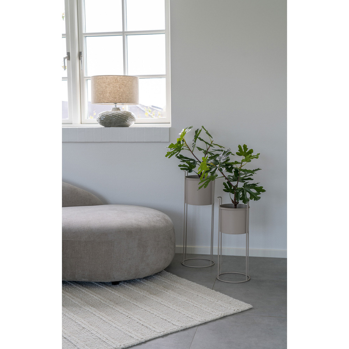 Lampada da tavolo Oldham in ceramica verde ø36 cm