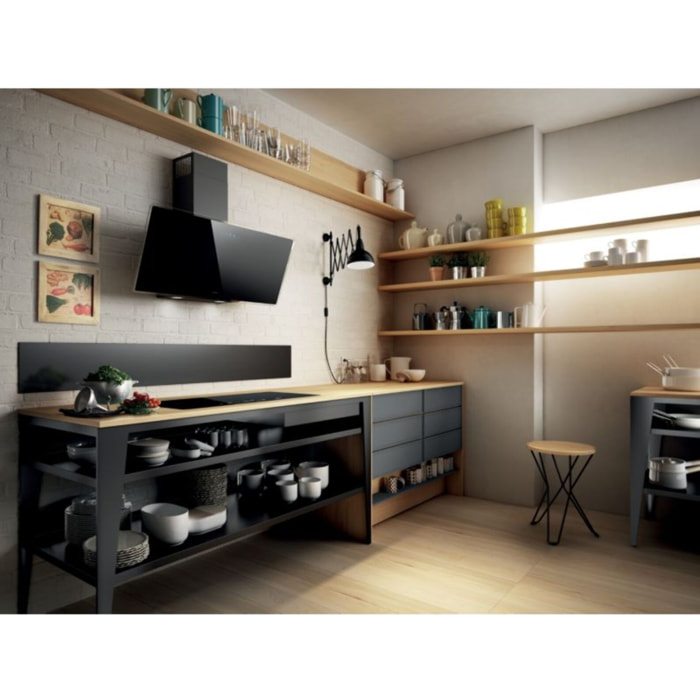 Hotte décorative murale inclinée ELICA SHIRE BL/A/90