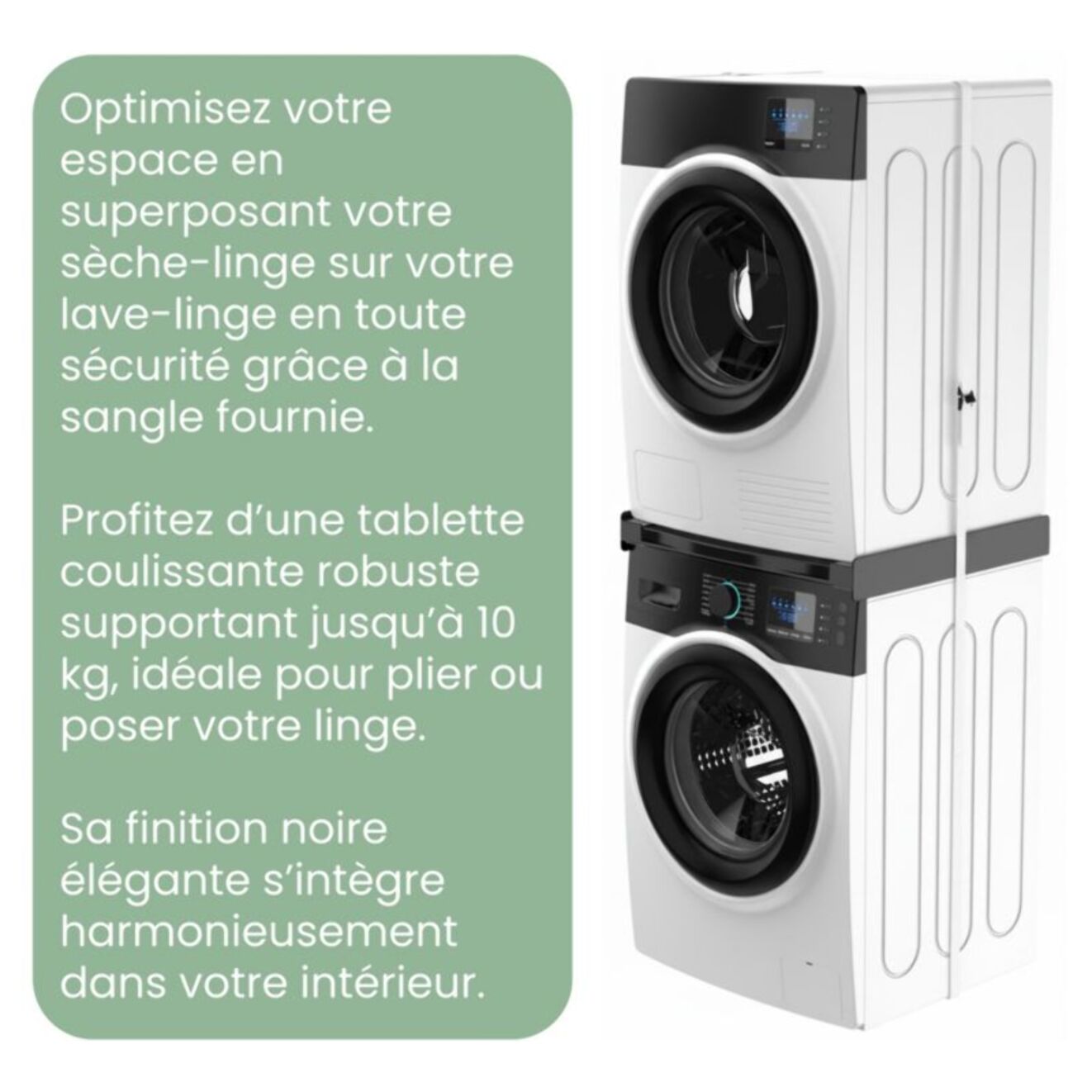 Kit de superposition ESSENTIELB EcoSlide avec tablette coulissante